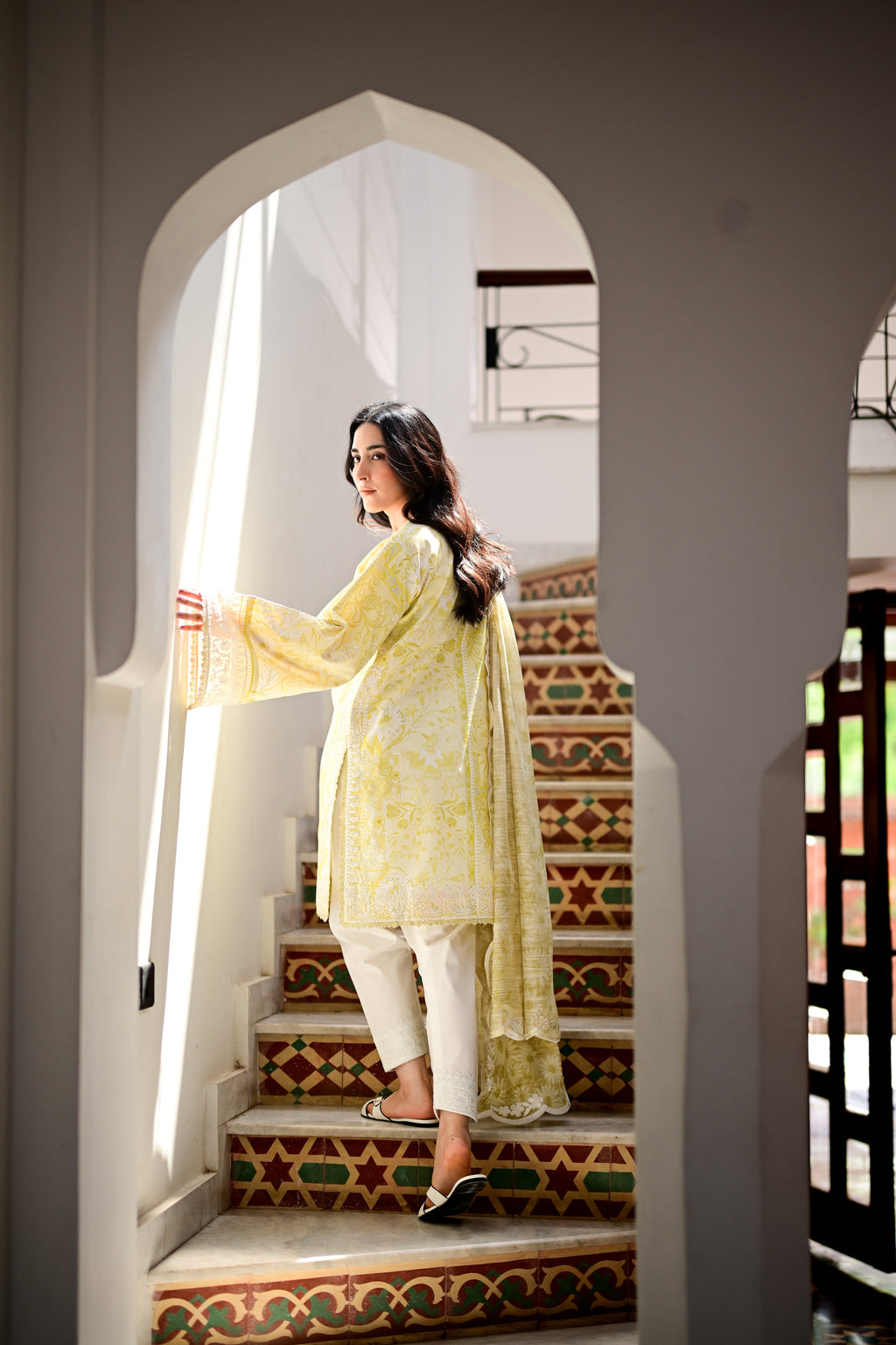 LAYLA I - LUXURY PRINTED EMBROIDERED LAWN SET (NEL-26619) READY TO SHIP