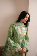 AYLA LUXURY PRINTED EMBROIDERED LAWN SET (NEL-26622) /READY TO SHIP