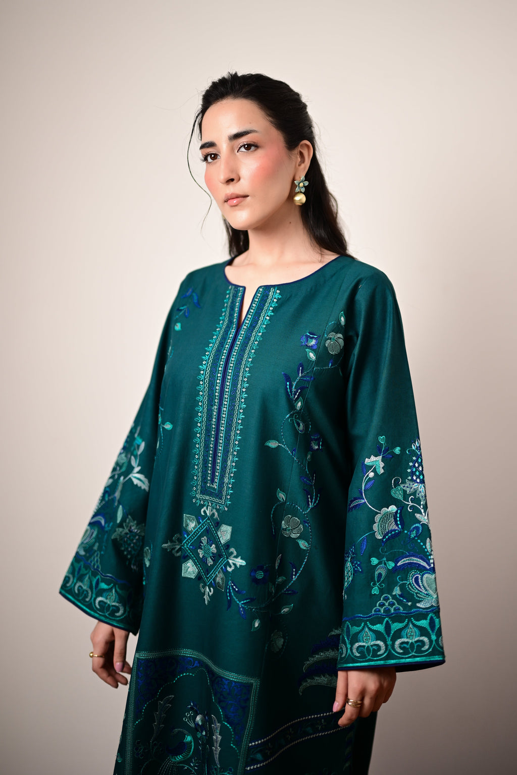 RINA LUXURY EMBROIDERED LAWN SET (NEL-26624) READY TO SHIP