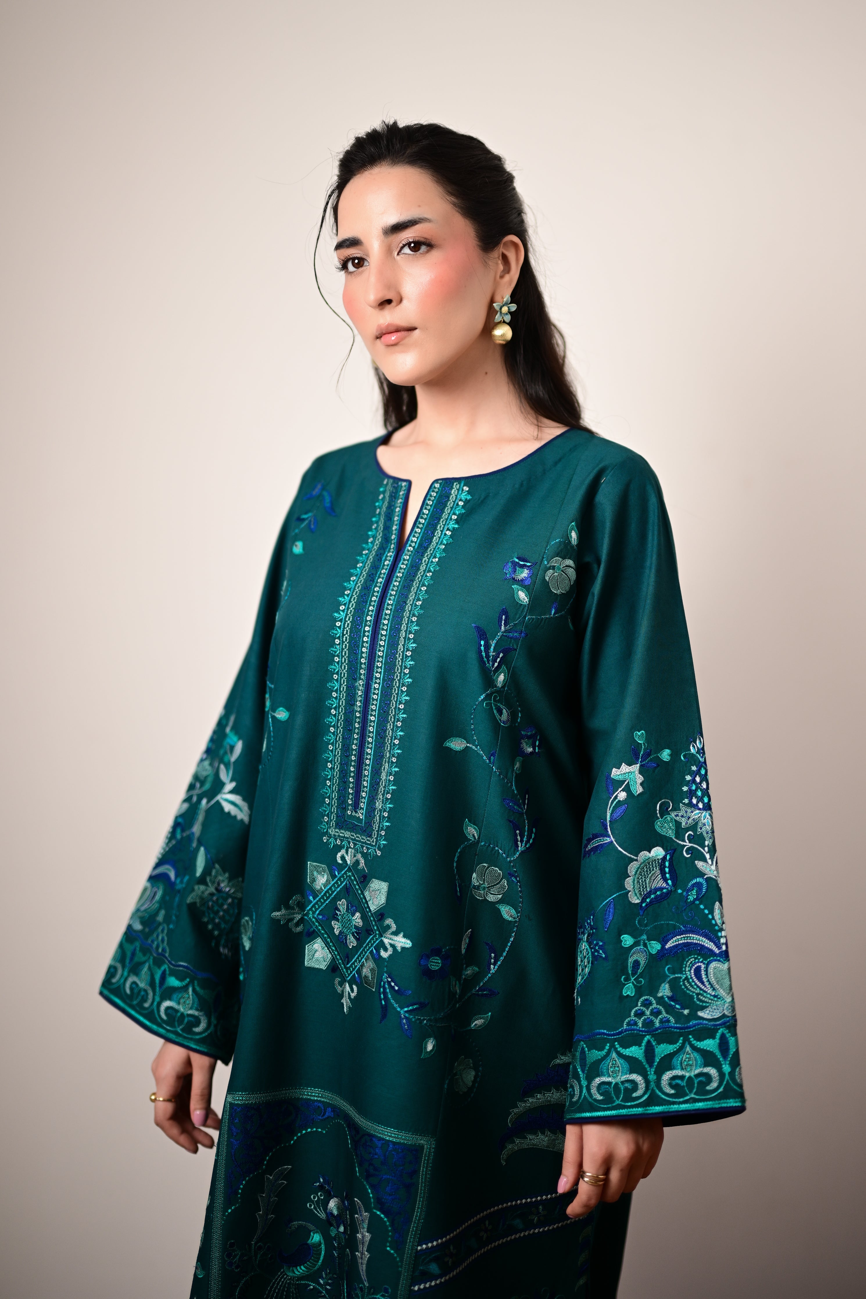 RINA LUXURY EMBROIDERED LAWN SET (NEL-26624) READY TO SHIP