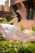 BUTTERCUP GARDEN LUXURY PRINTED EMBROIDERED LAWN SET (NEL-26620) / READY TO SHIP