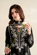BLACK LUXURY EMBROIDERED 3PCS SET (NPA3-26422) - READY TO WEAR  READY TO SHIP