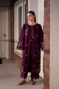 PLUM CO-ORD LUXURY EMBROIDERED LAWN 2PCS (NPA2-26305) / READY TO SHIP
