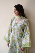 GARDENIA LUXURY EMBROIDERED PRINTED PREMIUM COTTON 3PCS SET (NEL-26627) / READY TO SHIP